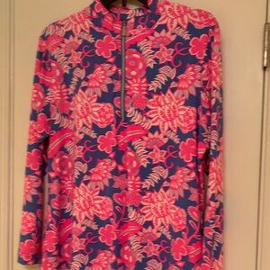 Lulu-B Pink and Blue Floral Top